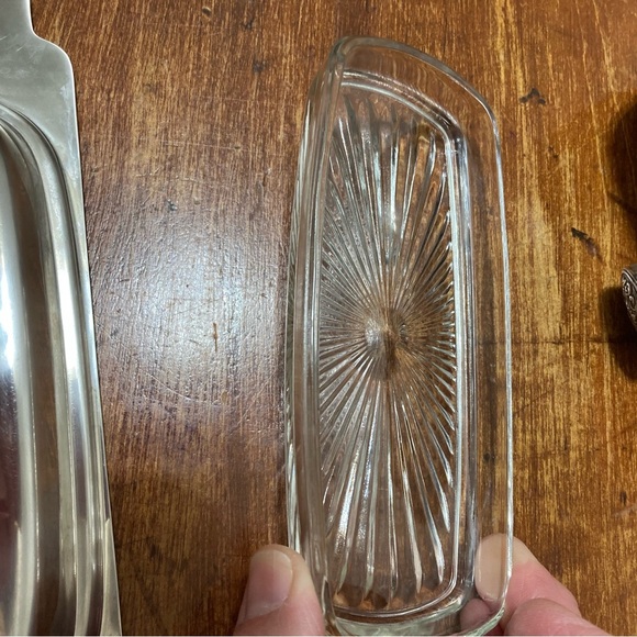 International Decorator Stainless 18-8 Lidded Butter Dish MCM Japan Mid Century - Picture 7 of 12